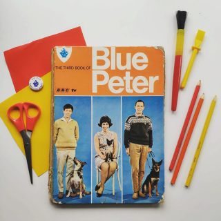 Since I was about six, I have been the proud owner of a Blue Peter badge. It probably doesn't mean a great deal to people now, but at the time, it was totally coveted and my friends were all VERY jealous. I won it for designing a Christmas card, which I believe was a picture of a bear putting a star on a tree. I had a signed letter from Simon Groom, Peter Duncan and Janet Ellis as well, but I lost that years ago 😞

I do love the craft pages in this annual, because everything they make is, well, a bit pants 🙊 But I like the fact that it wasn't all completely polished and complicated like the Pinterest posts you get these days - it gave you a fighting chance of actually being able to make something you could be proud of. I wanted to show you some examples here, but Instagram won't let me post a carousel. So I'll stick them in stories...

Blue Peter was a staple in our house, and I do remember liking it for the most part, but I think the real reason we watched it was because we didn't want to miss the start of Willo the Wisp, which was on straight after 🤣

Were you a Blue Peter fan?